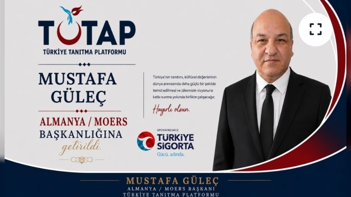 TUTAP Moers Başkanlığına Gazeteci Mustafa Güleç Atandı